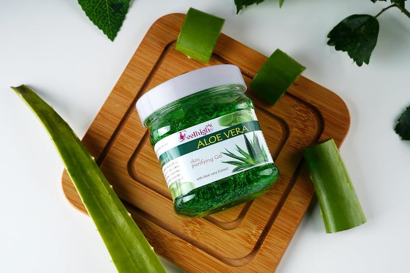 Feelhigh Combo 4 aelovera skin purifying gel 500ml Skin care products Aloe Vera Gel Great for Face Acne Glowing and Radiant Skin Hydrating Gel Relieves Itchy Irritated Skin pack 4 - Image 5