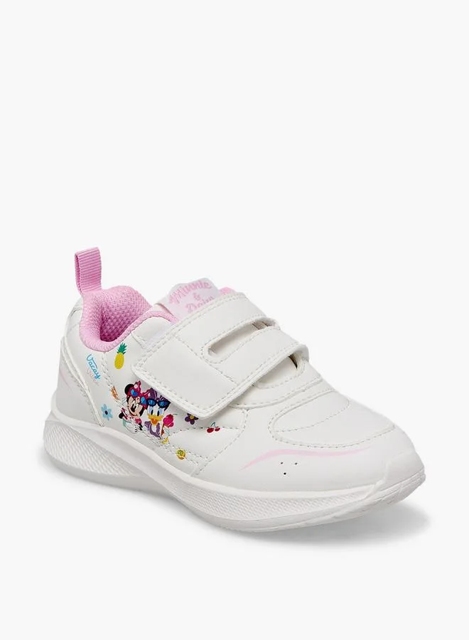 Disney Girls Minnie Mouse And Daisy Duck Print Ankle School Sneakers