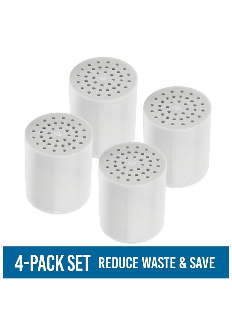 15 Stage Shower Filter Replacement Cartridge, Shower Filter for Hard Water, 4 Pack High Output Universal Replacement Filter Cartridge, Remove Chlorine Heavy Metals and Other Sediments - Image 5
