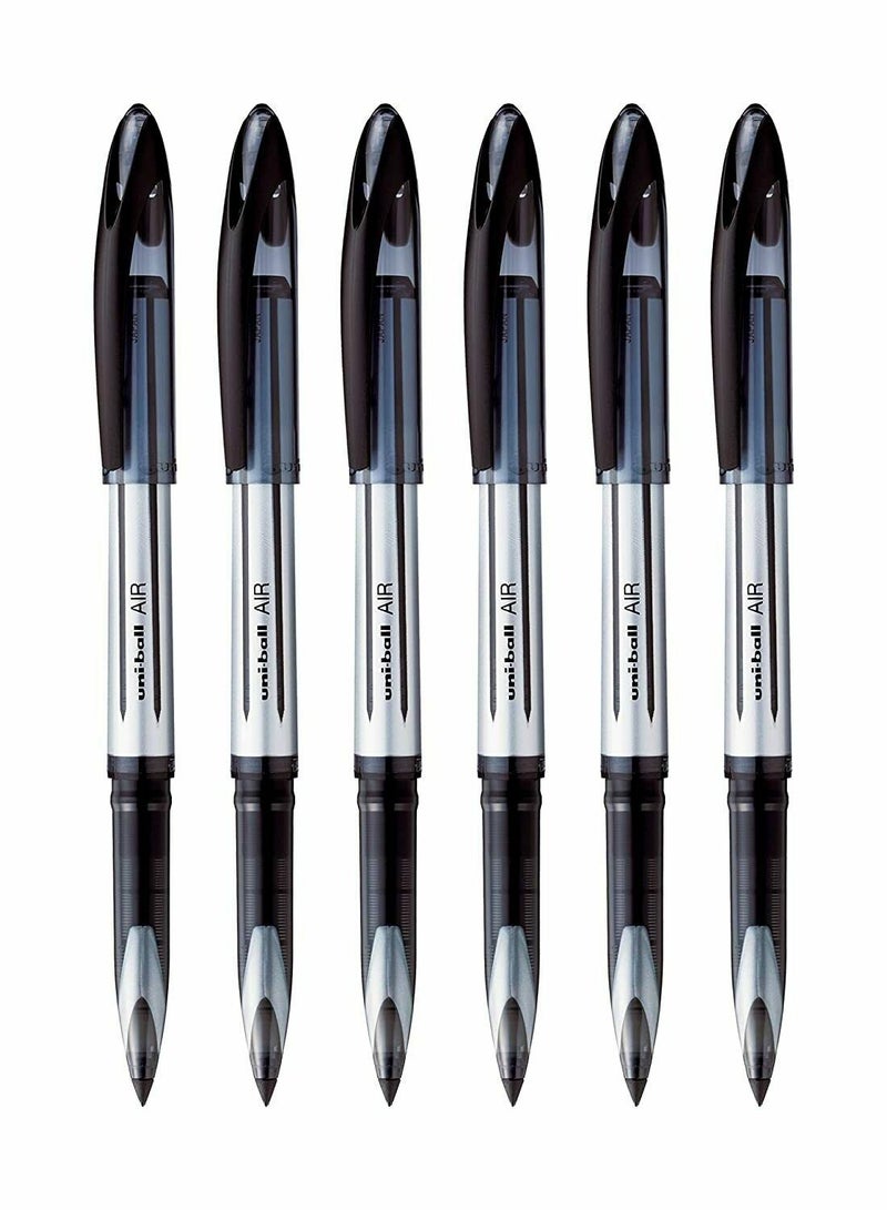 12-Piece Air Broad Roller Pen Black Ink