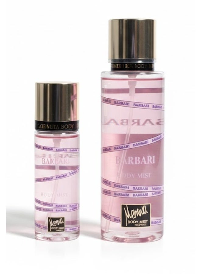 ميموا مجموعة بارباري من معطر الجسم 250 مل ومعطر الشعر والجسم 75 مل