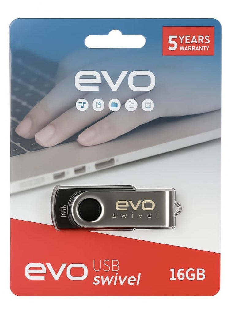 EVO USB Swivel Flash Drive - 16 GB 