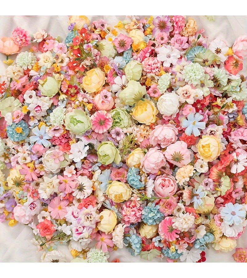 About 23pcs Random Mixed Color Artificial Flowers Multi Colored Mixed Pack For Wedding Valentine Day Christmas Holiday Home Decoration Scene Arrangements - Image 1
