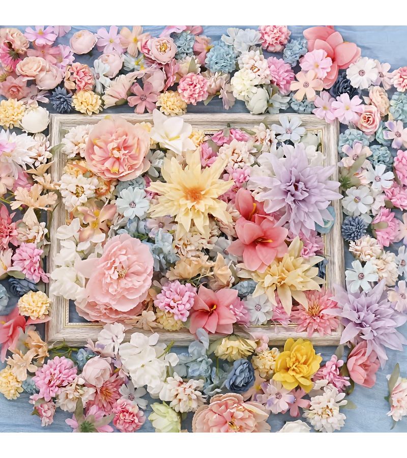About 23pcs Random Mixed Color Artificial Flowers Multi Colored Mixed Pack For Wedding Valentine Day Christmas Holiday Home Decoration Scene Arrangements - Image 5