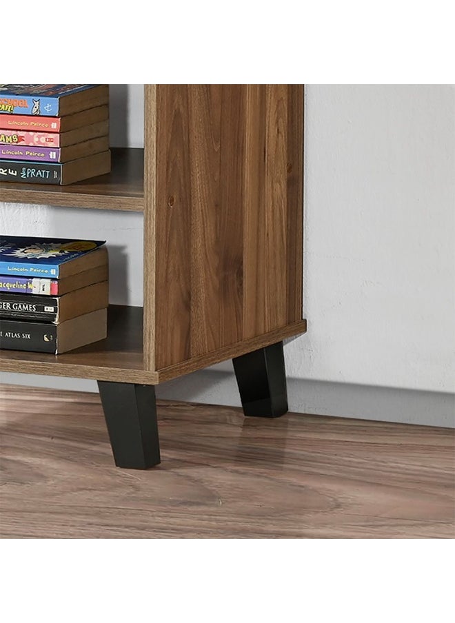 DANUBE HOME Supreme End Table – Modern Wooden Side Table for Living Room, Bedroom, Office – Stylish Accent Table with Storage for Home Decor, Sofa, Bedside, and Décor - Light Walnut  - Image 2