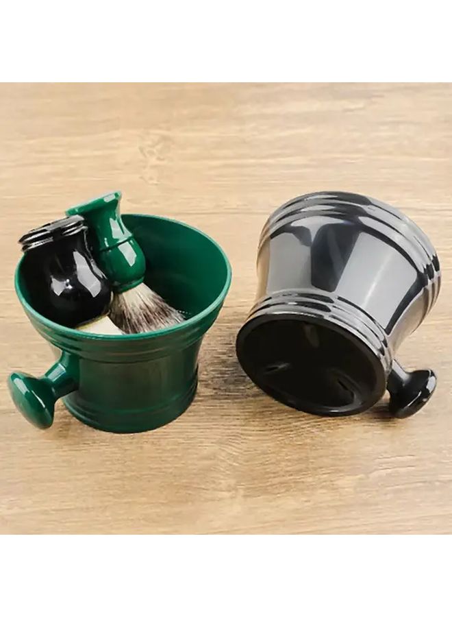 مجموعة حلاقة فاخرة 2 في 1 مع وعاء صابون أخضر وفرشاة وهدية - Image 5