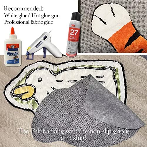 Tuft Dream Tufting Cloth, Non-Slip Rug Backing Felt Cloth for Tufted Rugs, Large Size Secondary Backing Fabric for Tufting, Punch Needle, Rug Hooking, 68x80 in - Image 3