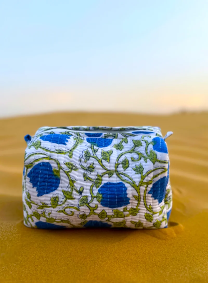Tohfa Luxe TohfaLuxe Elvo Handmade Block Printed Pouch