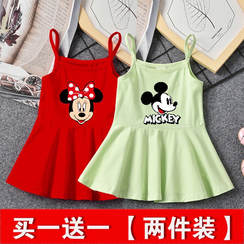 Baby Girl Summer Dress, Stylish Girl Dress, Korean Style Baby Princess Dress, 1 Year Old And 2 Little Girl Summer Suspender Skirt - Image 5
