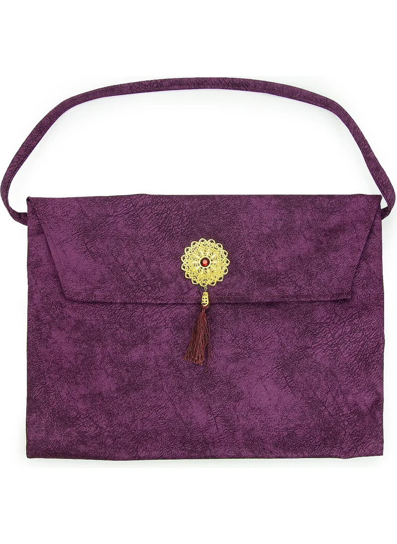 İhvan Ihvan Nubuck Mosque Size Quran Carrying Bag Purple