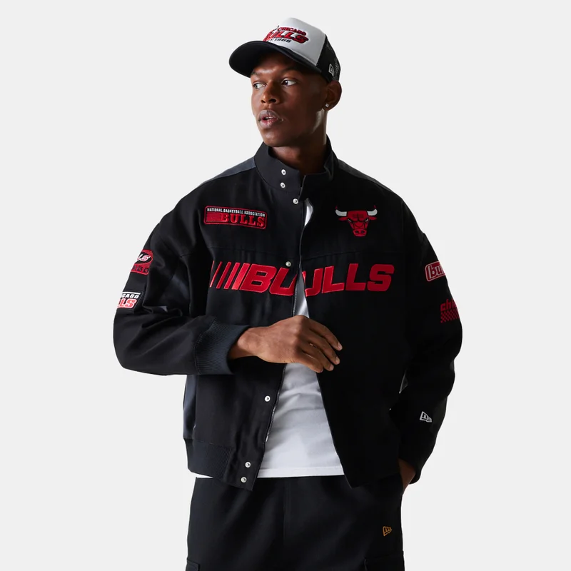 NEW ERA Men's NBA Chicago Bulls Motorsport Jacket
