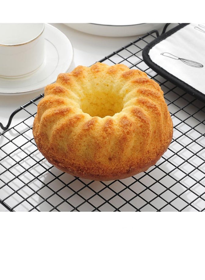 سيوسي 4 حزم من قوالب الخبز المصنوعة من السيليكون على شكل دائري مزخرف بنمط حلزوني، قوالب خبز غير لاصقة، قوالب كعك شيفون سافارين، قوالب موس براوني، أدوات تزيين الكعك والحلويات، أدوات الخبز DIY - Image 2