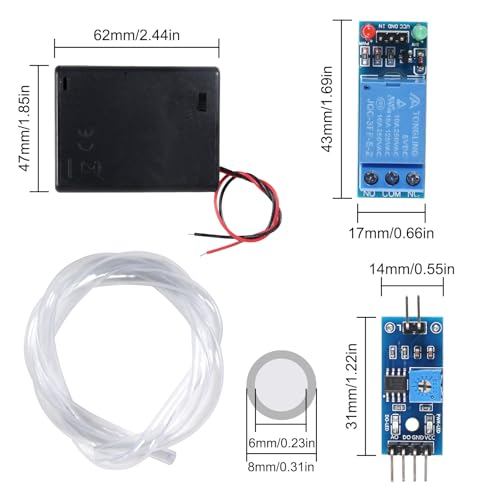 AEDIKO Upgrade Automatic Irrigation DIY Kit Self Watering System with Capacitive Soil Moisture Sensor 5V Relay Module and Water Pump + 50cm Silicone Tubing for Garden Plant Flower Watering DIY - Image 2