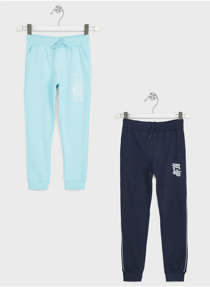 Pinata Boys Pack Of 2 Printed Jogger Set