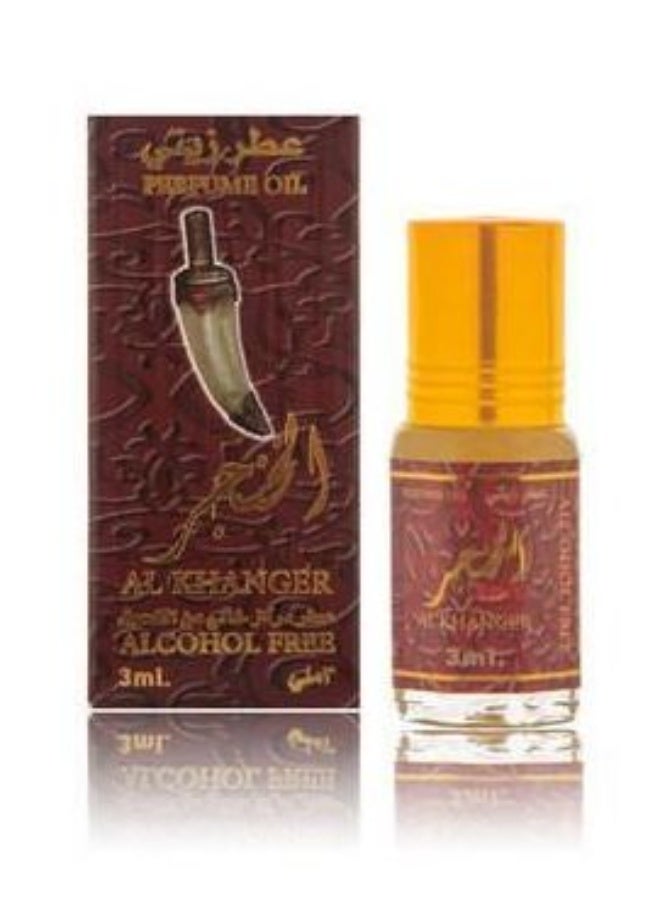 عطر الخنجر الزيتي من بانافع للعود للجنسين، خشبي شرقي، خالي من الكحول، 3 مل