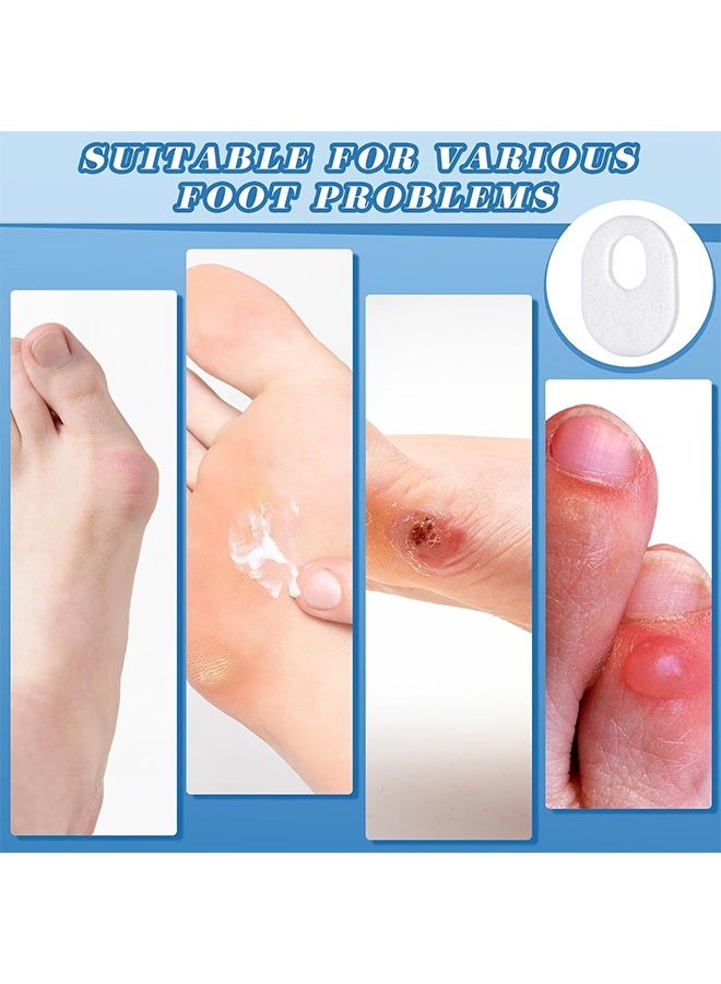 30 Pcs Soft Felt Callus & Corn Pads, Oval Adhesive Foot Cushions for Heel, Toes & Bottom of Foot, Pain Relief for Men & Women, White - Image 5