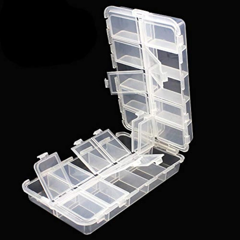 OriGlam Premium 20 Compartments Tackle Boxes, Tackle Utility Boxes, Plastic Box Storage Organizer Box Adjustable, Fishing Tackle Storage Box Organizer - Image 1
