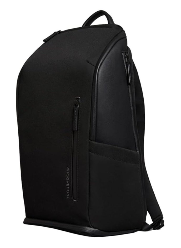 Troubadour - Troubadour Pioneer Backpack Premium Vegan & Waterproof Material 17" Laptop Pocket Ergonomic Comfort Straps Retractable Bottle Holders Ventilated Shoe Compartment Black - Image 1