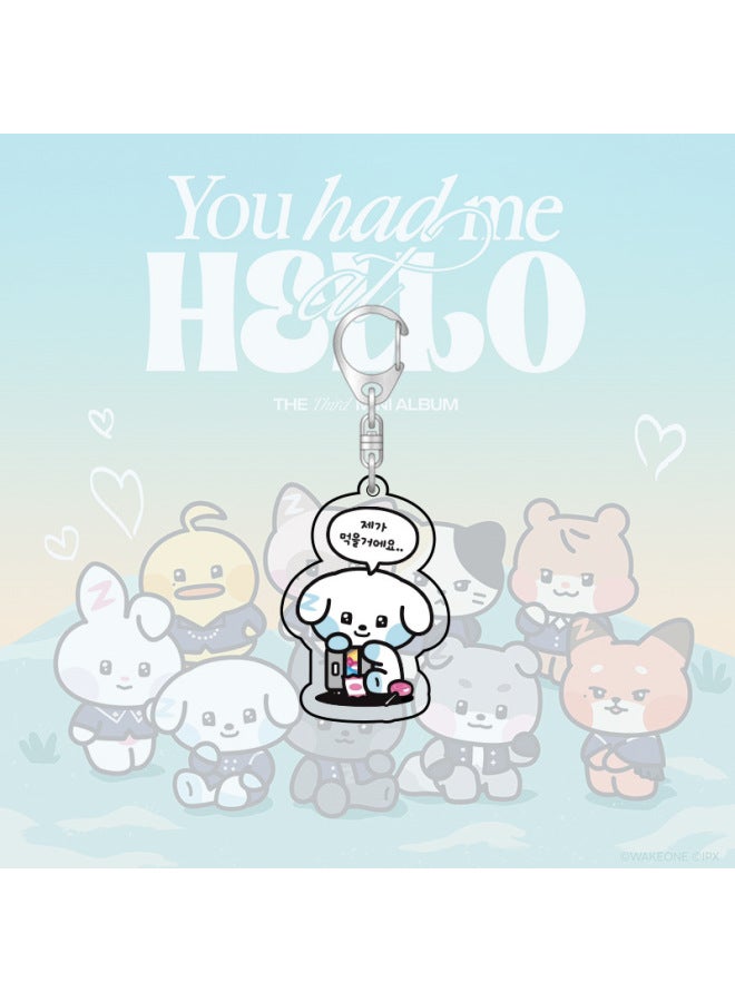 Generic Kpop ZB1 Doll Keychain 12CM Zeroni Cartoon Cute Plush Pendant Bag Accessories Key Ring ZhangHao HanBin Ricky Fans Gift-Color:KIMGYUVIN B-Size:12cm  - Image 1