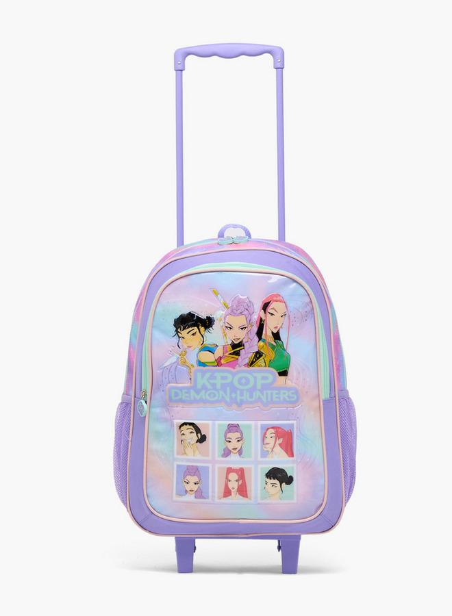 NETFLIX Kpop Demon Hunters 3-Piece School Trolley Bag Set For Girls 13+ Years With Lunch Box - Image 4