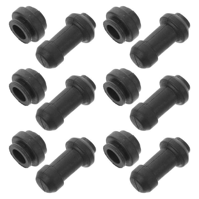 4 Pack Black Rubber Brake Bleeder Caps Dustproof Waterproof Covers for Motorcycle Scooter Disc Brake Caliper - Image 2