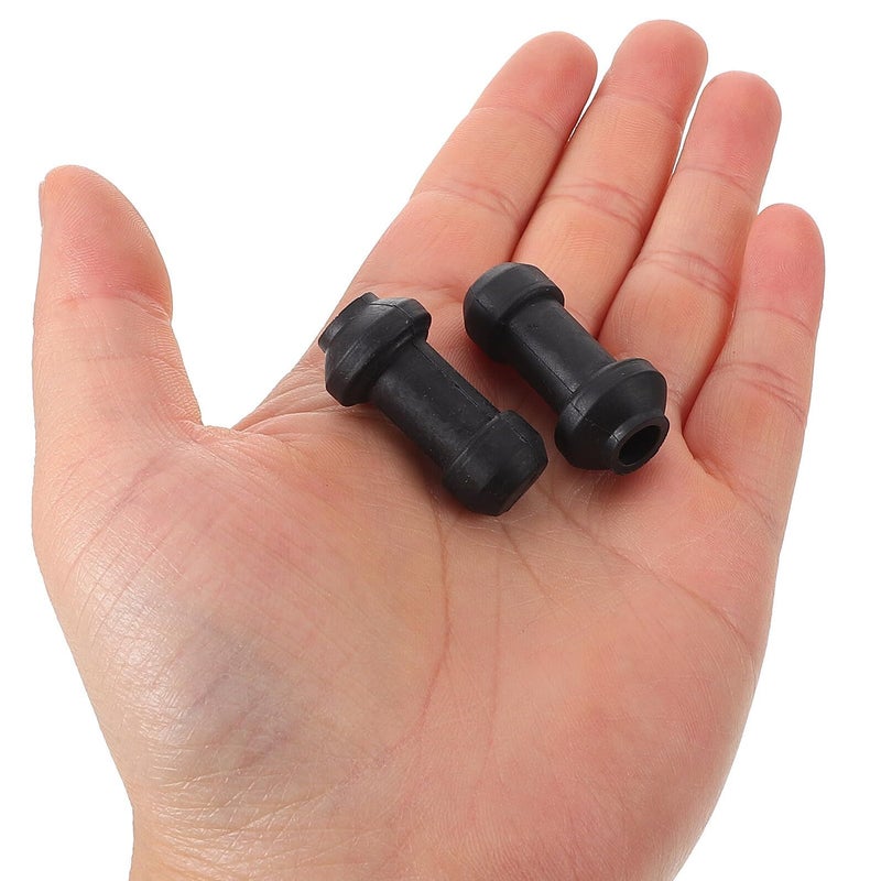 4 Pack Black Rubber Brake Bleeder Caps Dustproof Waterproof Covers for Motorcycle Scooter Disc Brake Caliper - Image 4