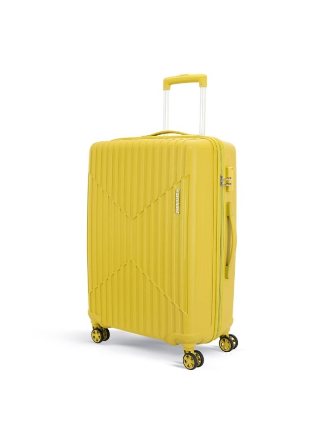 KAMILIANT by American Tourister Savvy Medium 70cm Hard Case PP Suitcase with 360° Spinner Wheels & Combination Lock, Cress Green - Image 1