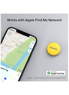 موماكس جهاز لتتبع الأشياء المفقودة من MOMAX، تعمل مع تطبيق "تحديد المواقع" من Apple، أصفر  - Image 2