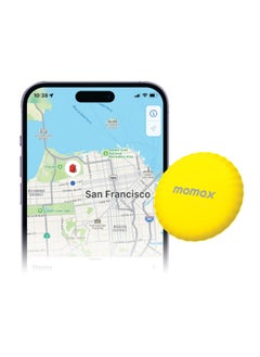 موماكس جهاز لتتبع الأشياء المفقودة من MOMAX، تعمل مع تطبيق "تحديد المواقع" من Apple، أصفر  - Image 1