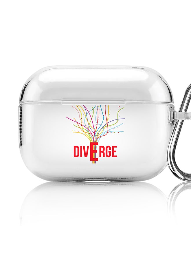 Stylizedd Classic Clear printed Case for Apple AirPods Pro 2nd Generation Thin Transparent Cover [Designed for Apple AirPods Pro 2nd Generation] - Diverge (White) - Image 1