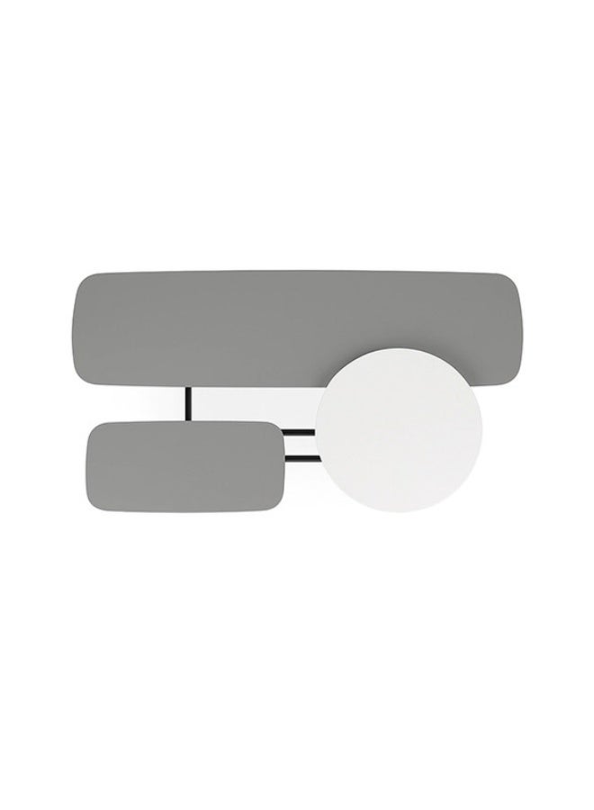 YI ONE Coffee Table  – Light Grey 3-Section Model with Round & Rectangular Shapes, Powder-Coated Top & Metal Legs, 1220×450×780 mm - Image 4
