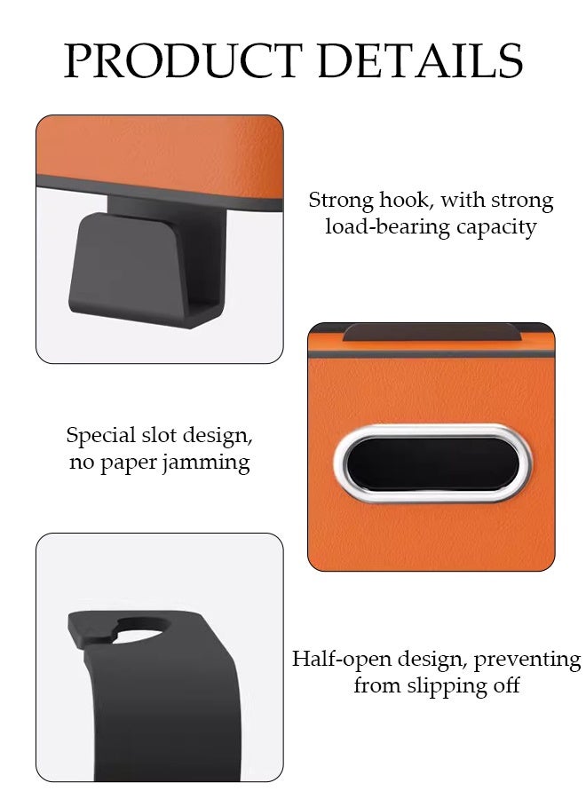 DUNISO Multifunctional Car Organizer with Cup Holders,Car Seat Storage Box with Hooks, Tissue Box, Cup Holde, Universal Fit for Family Travel, Road Trips, and Daily Use - Image 3