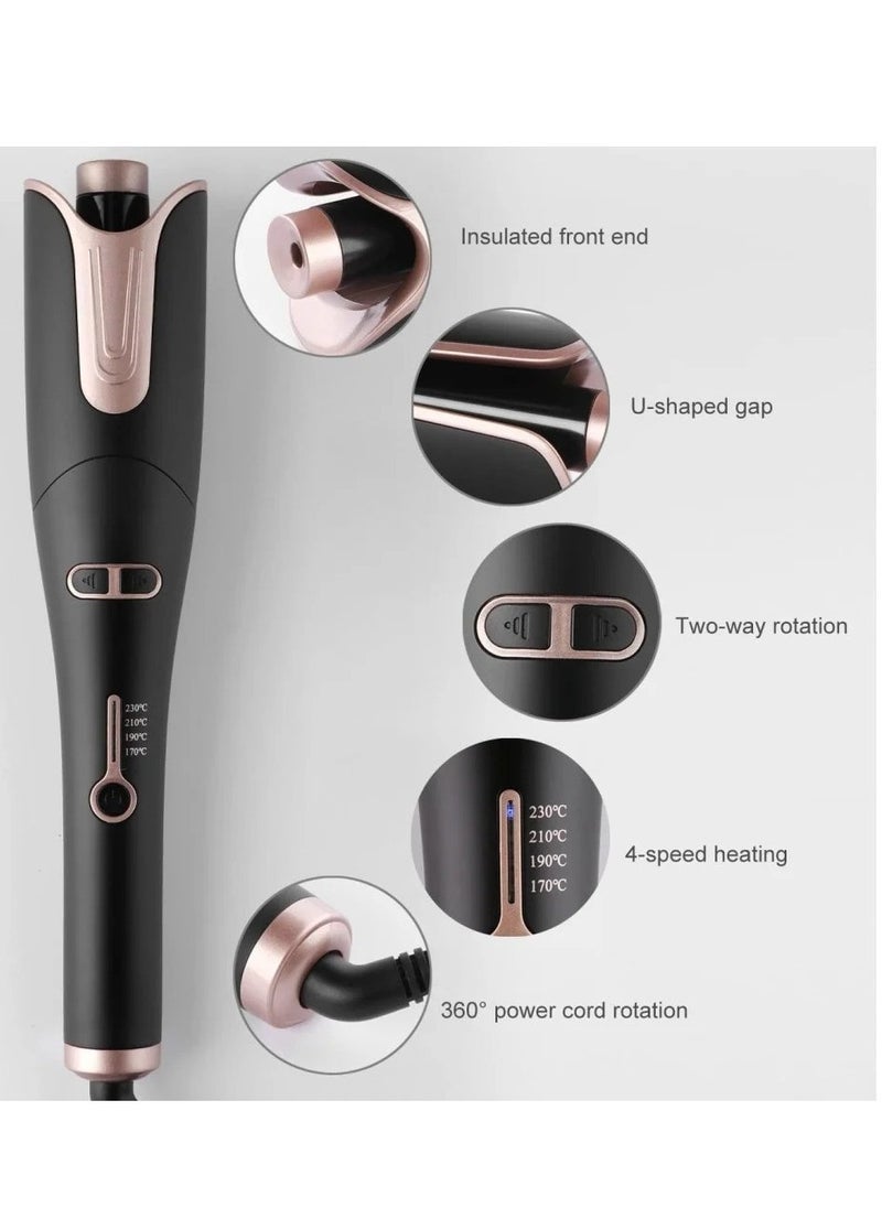Denx DX1354 Automatic Ceramic Hair Curler - Effortless 360-Degree Rotation, Adjustable Speed Settings for Perfect Curls - Image 2
