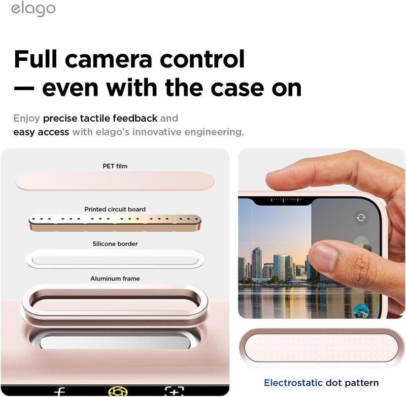 Elago Magnetic Liquid Silicone for iPhone 17 Pro | iPhone 18 Pro case cover Compatible with MagSafe - Light Pink - Image 3