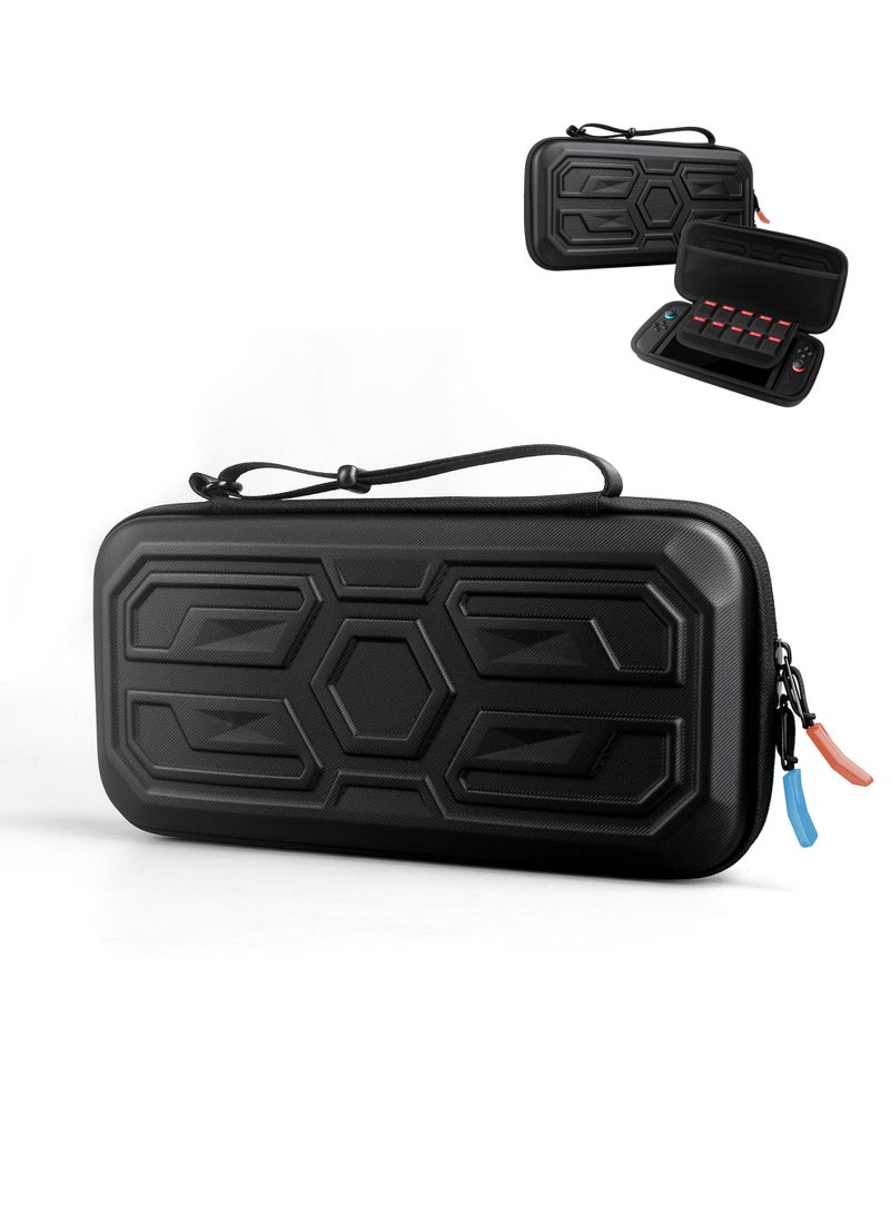 Necomi Carry Case Compatible with Nintendo Switch 2, Waterproof Hard Shell, Protective Hard Portable Pouch with Pockets for Accessories and Games  - Image 1