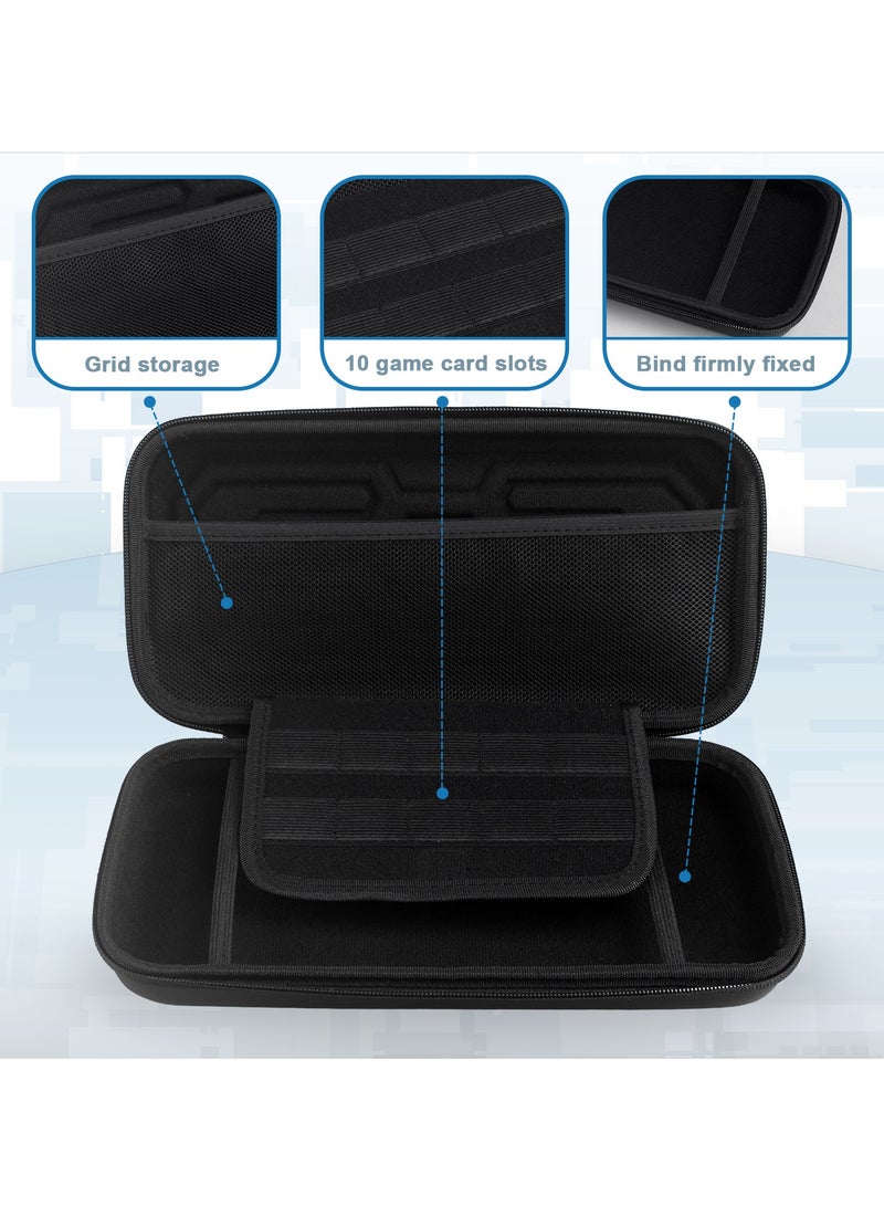 Necomi Carry Case Compatible with Nintendo Switch 2, Waterproof Hard Shell, Protective Hard Portable Pouch with Pockets for Accessories and Games  - Image 5