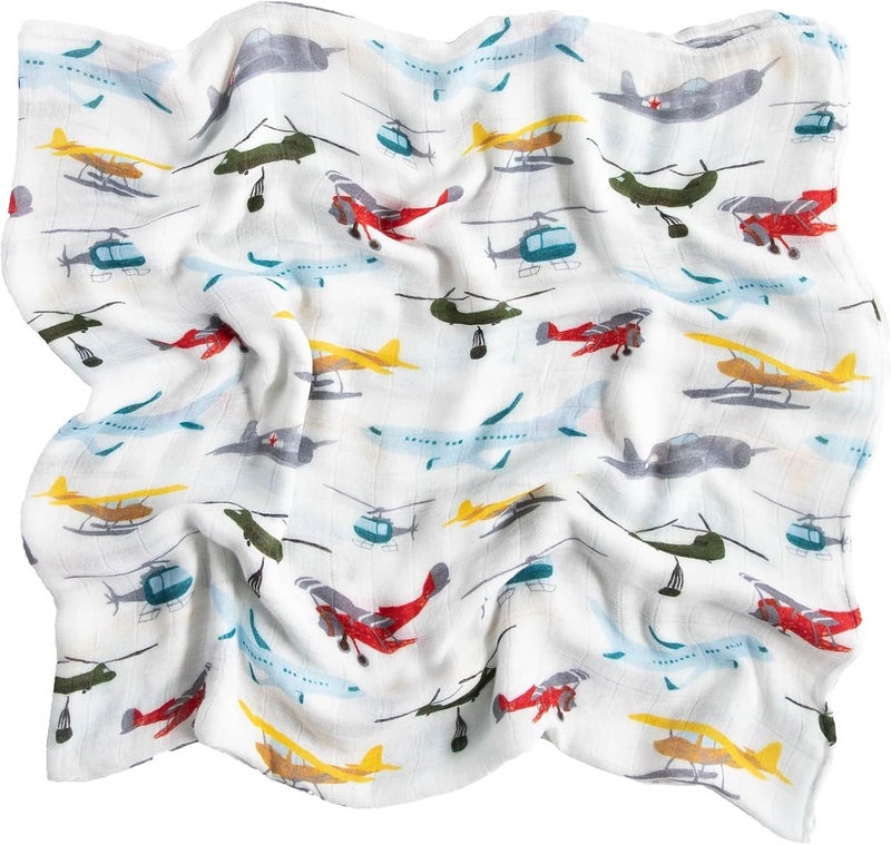 Little Unicorn Premium Cotton Swaddle Blanket - Misty Field - Image 5