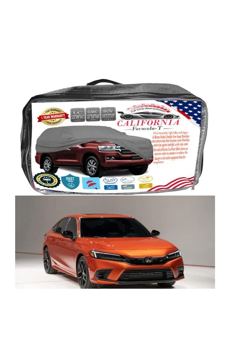 California formula-T car cover car body cover with Working Gloves for Honda Civic 