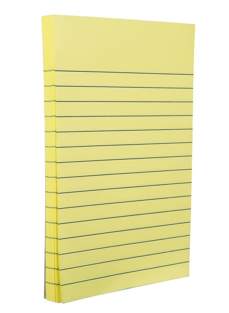 Deli 2-Pad Ruled To-Do Sticky Notes 6x4 Inch Size Yellow Colour - Image 3
