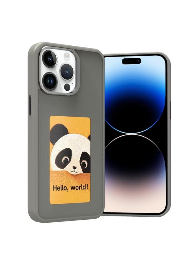 اس-توب جراب هاتف iPhone 14 Pro بشاشة حبر إلكتروني رباعية الألوان NFC DIY - Image 1