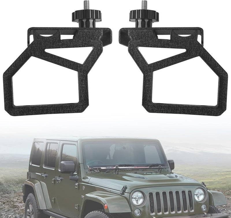 ZAMLIE High Lift Jack Hood Mounts for Jeep Wrangler JK - Image 1