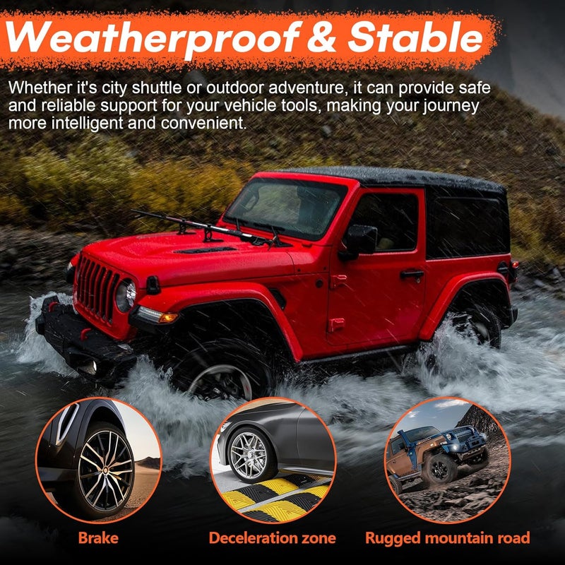 ZAMLIE High Lift Jack Hood Mounts for Jeep Wrangler JK - Image 4