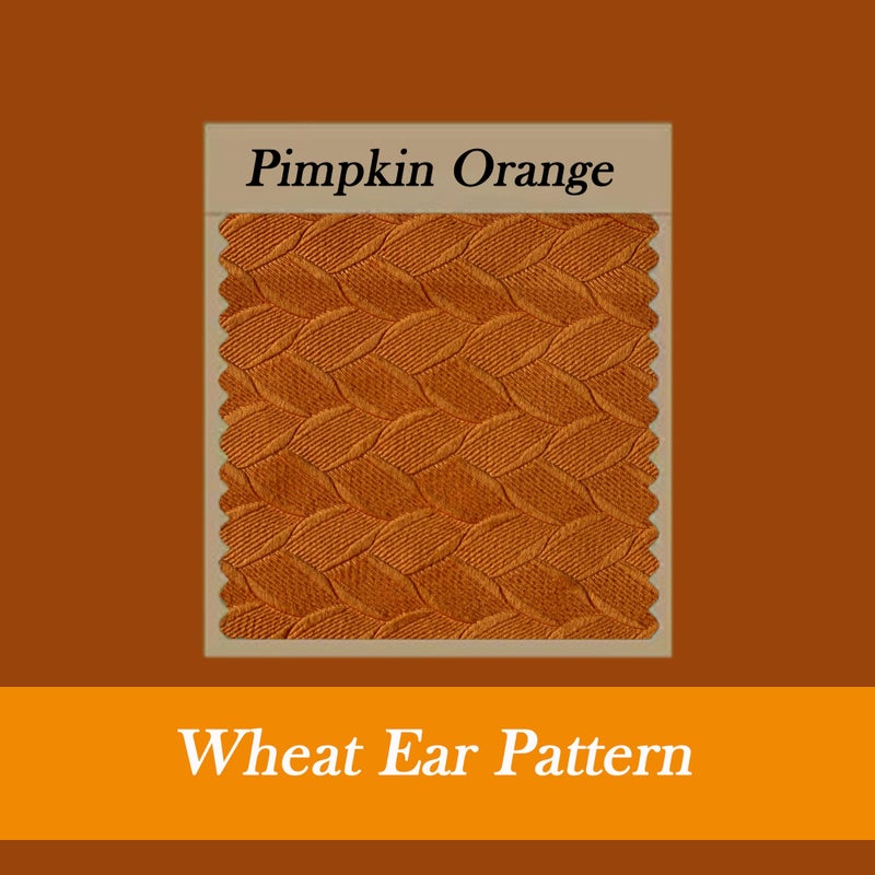 Timeper Pimpkin Orange Wheat Ear Pattern Velvet Curtains Light Blocking Chill & Heat Resistant Window Panels Privacy Curtains for Bedroom/Baby Nersury Back Tab & Rod Pocket  W52 x L96  1 Panel - Image 3