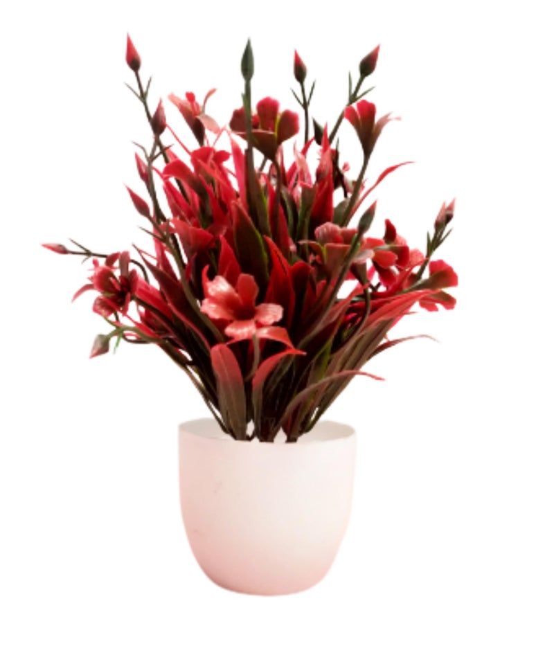 Dekorly Artificial Potted Plants, 8 Pack Artificial Plastic Eucalyptus Plants Small Indoor Potted Houseplants, Small Faux Plants for Home Decor Bathroom Office Farmhouse (Multi-H) - Image 5