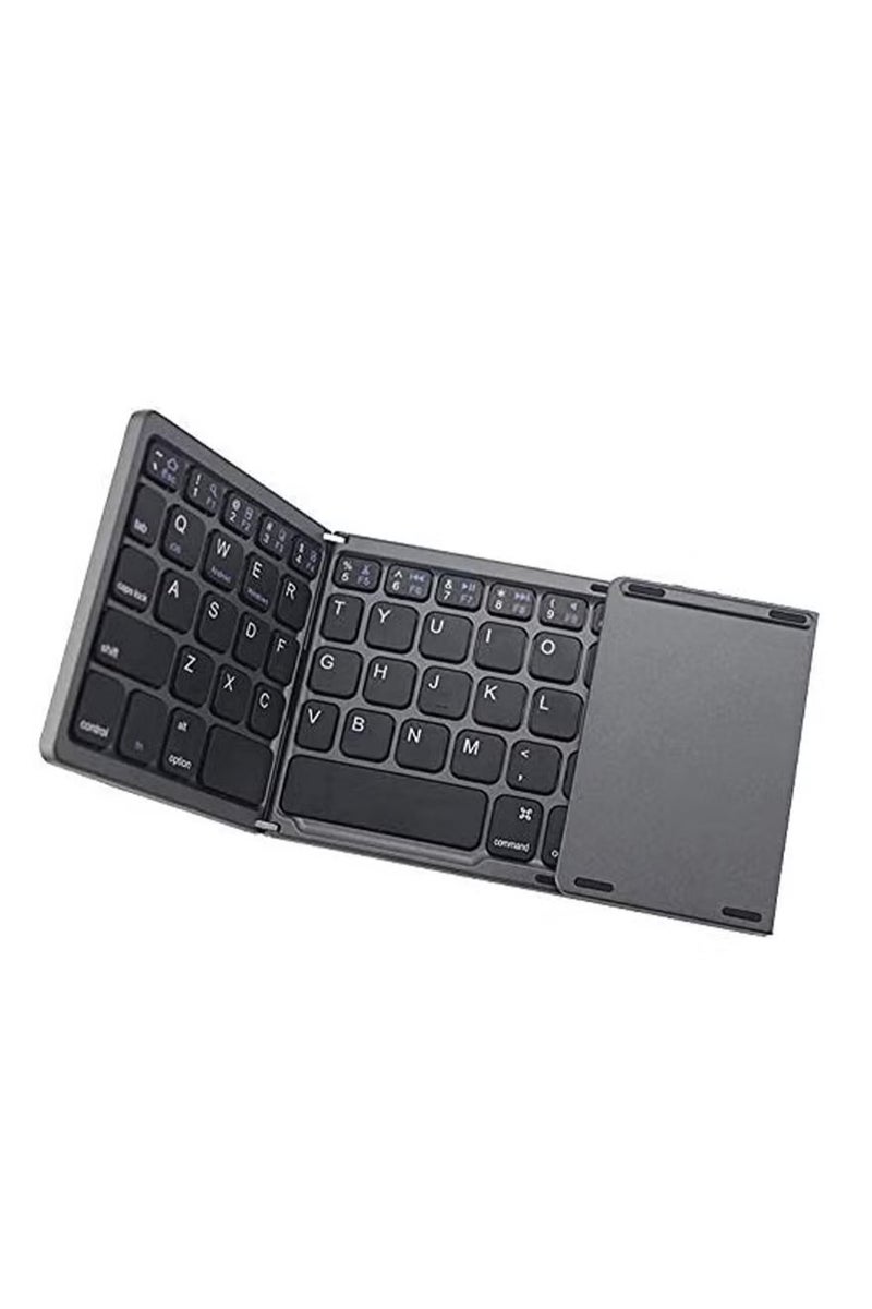 UMIXPRO Ultra Thin Mini Bluetooth 3.0 Foldable Keyboard Wireless Folding BT With Touchpad Keyboard compatible with Tablet PC Laptop Mobilephone - Image 1