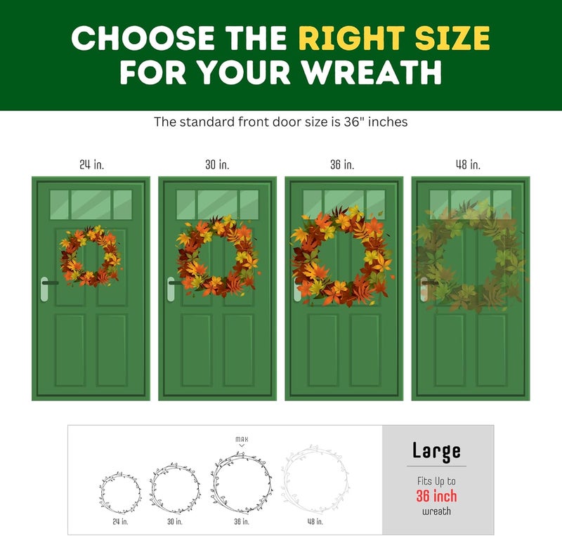 Primode Wreath Storage Bag 36" | Garland Wreaths Container with Clear Window for Easy Xmas Holiday Storage | Durable 600D Oxford Material - Image 3