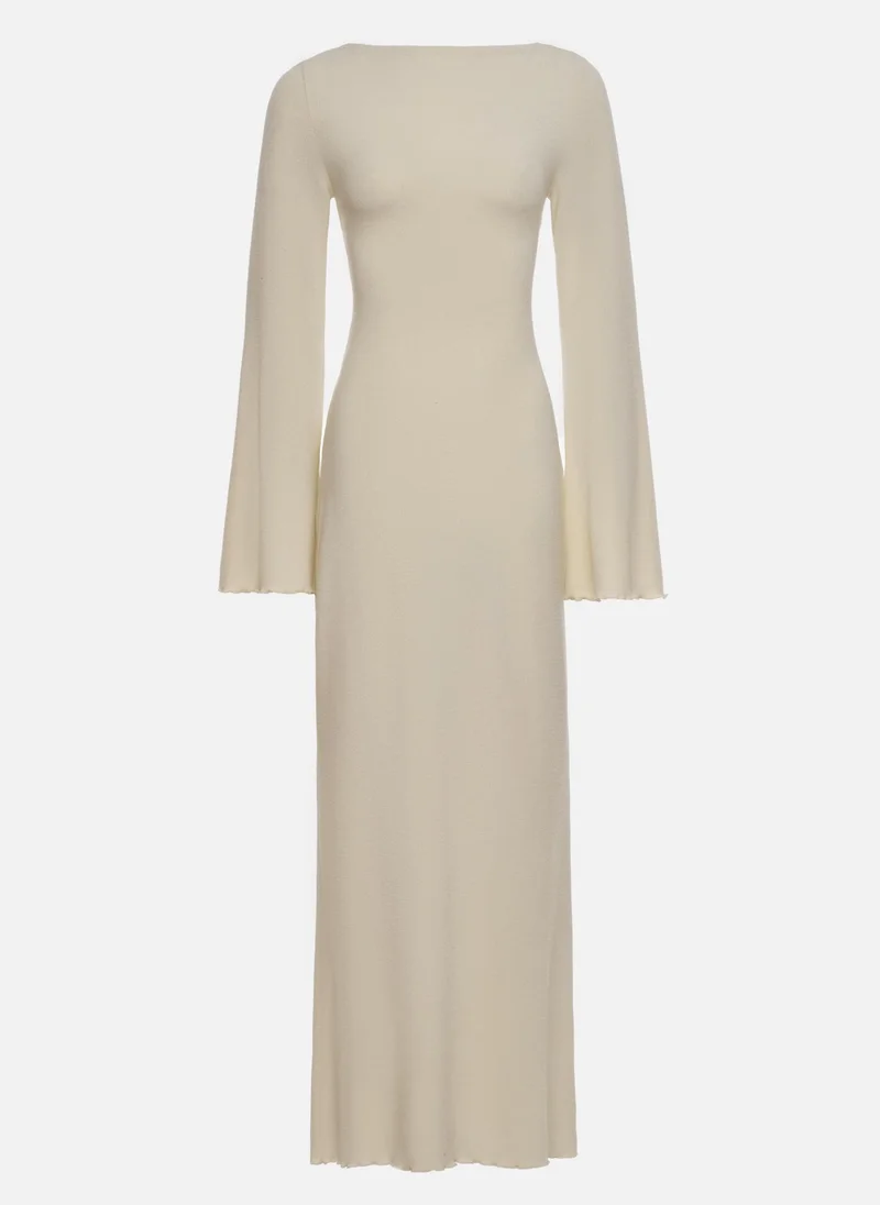 Lichi Jersey maxi dress with lace-up back