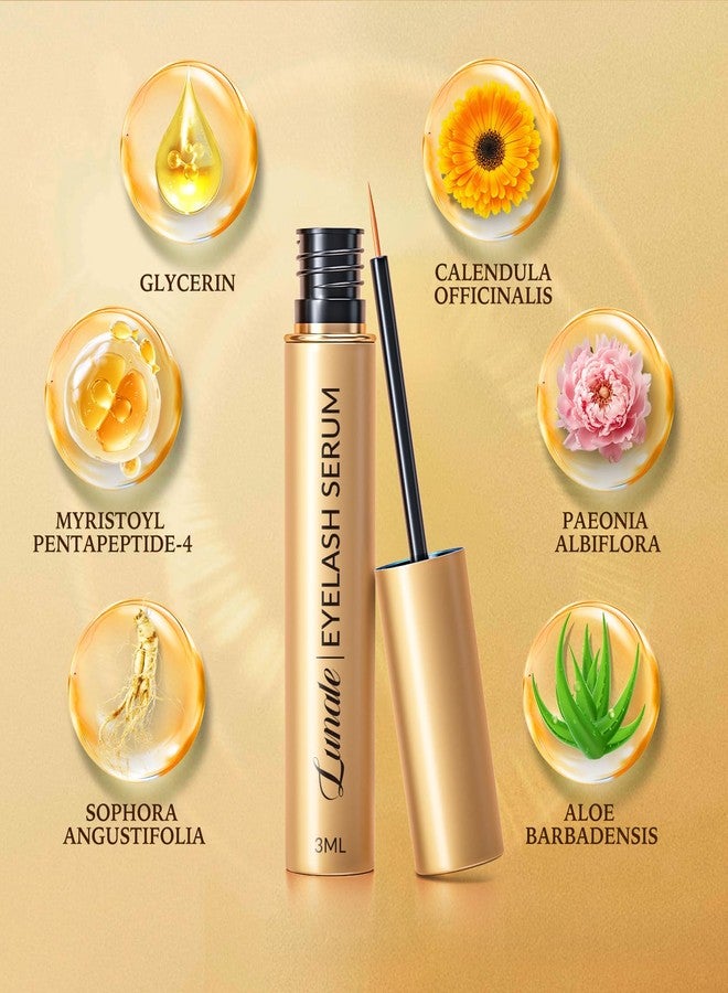 Lunale Eyelash Growth Serum with Advanced Formula: Rapid Eye Lash Enhancing Serum for Eyelash and Eyebrow Growth in 3-4 Weeks - Boost Longer Thicker and Fuller Lashes 1.6ML - Image 4