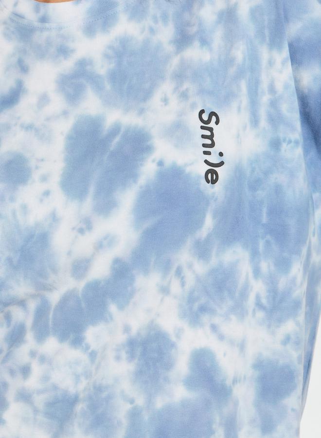Styli Oversized Tie-Dye Print T-Shirt with Dropped Shoulder  - Image 4