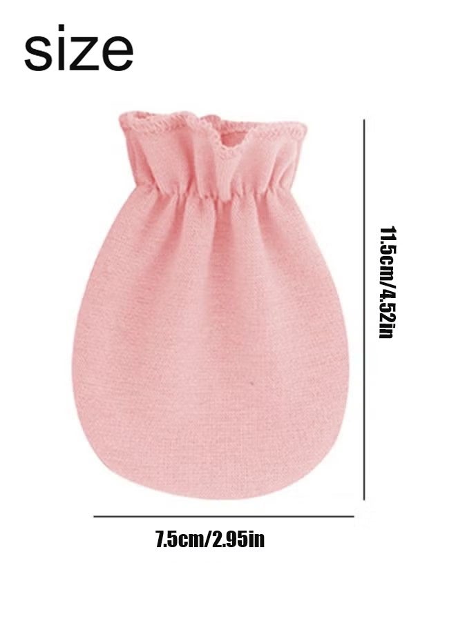 Happy D 4 Pair Baby Anti Scratch Mittens for Newborn Boys Girls, Elasticity Adjustable Breathable Meshes No Scratching Gloves Mitts Mits, Suit 0-12 Months Boy And Girl - Image 2